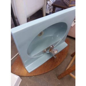Vintage Blue Bathroom Sink