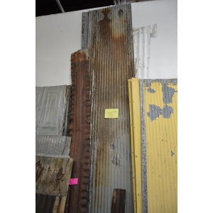 Reclaimed Corrugated Metal Sheet - 1"