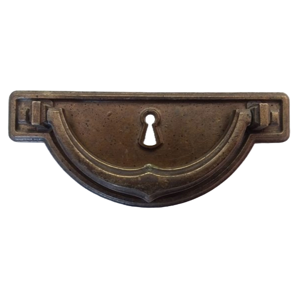 Handle 31 Vintage Brass Bail Pull with Keyhole