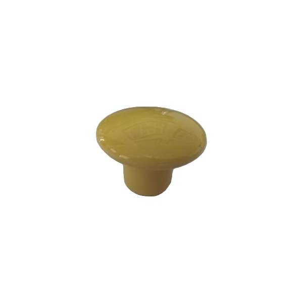 Furniture Knob 15 Round Yellow Ceramic Knob