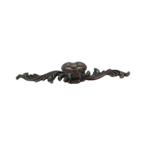 Furniture Knob 7 Silver Knob with French Provincial Backplate