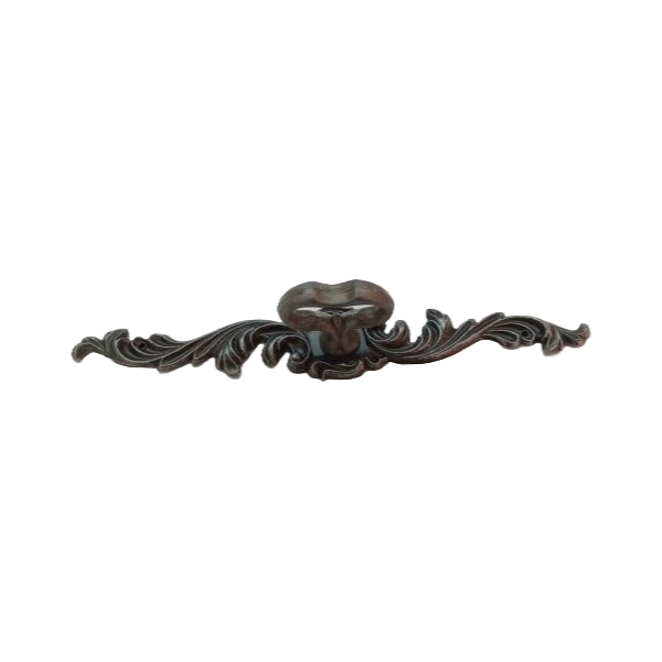 Furniture Knob 7 Silver Knob with French Provincial Backplate