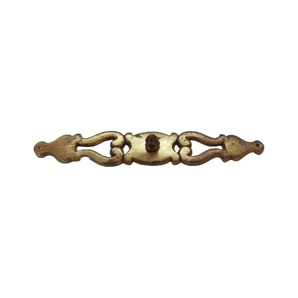 Furniture Knob 9 Brass Knob with Decorative Back Plate