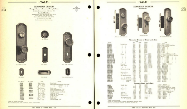 Yale Zenobian Door Plate - Image 3