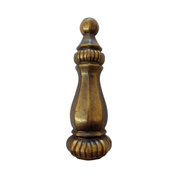 Handle 80 Brass Finial Shaped Handle