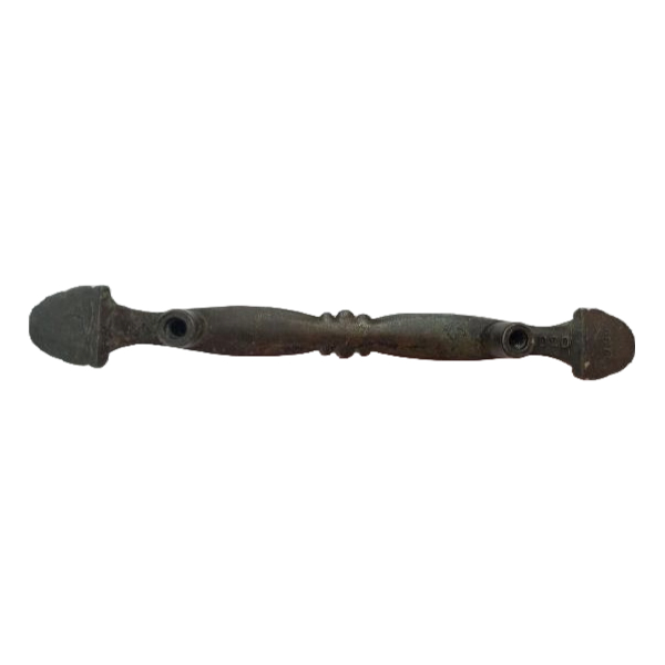 Handle 95 Brass Handle with Decorative Ends - Image 2