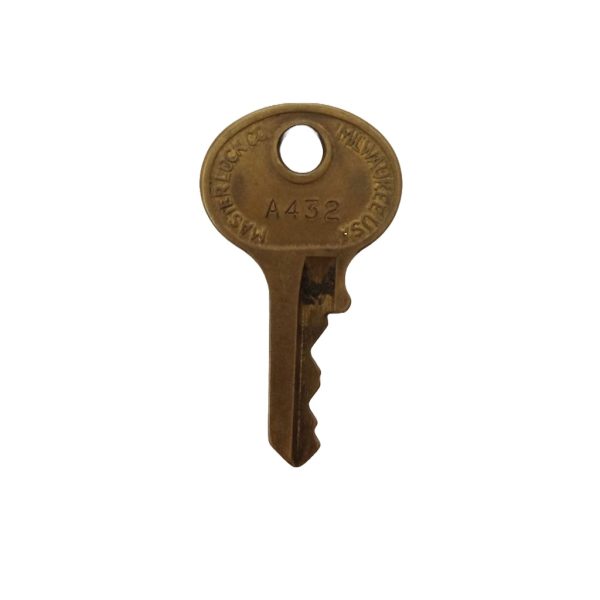 Vintage Brass Master Key with Lion