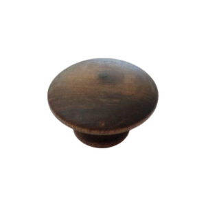Knob 24 Dark Round Wood Knob