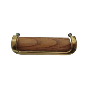 Handle 133 Wood and Brass Drawer Pull