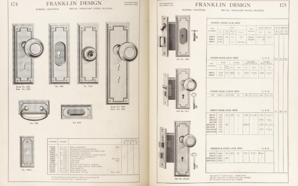 Lockwood Franklin Door Plate Pair - Image 3