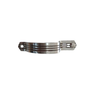 Handle 158 Chrome Black Striped Art Deco Handle
