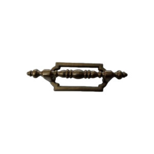 Handle 172 Brass Bar Handle with Decorative Back