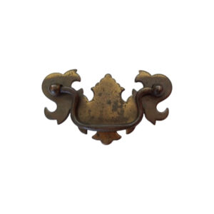 Handle 12b Brass Finish Colonial Batwing Handle