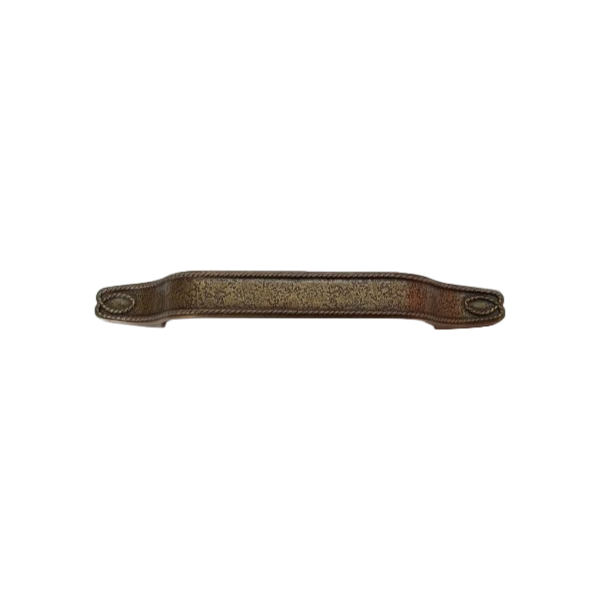 Handle 185 Oiled Brass Handle with Rope Border