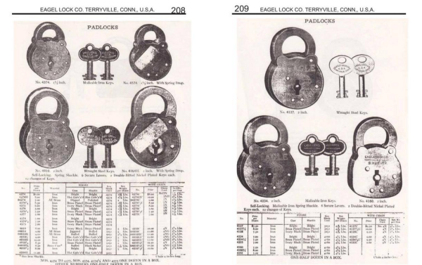 Eagle Padlock Key