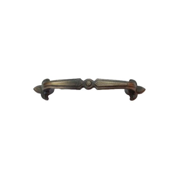 Handle 194 Oiled Brass Fleur de Lis Handle
