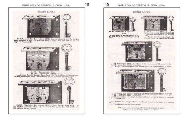 Eagle Lock Furniture Key