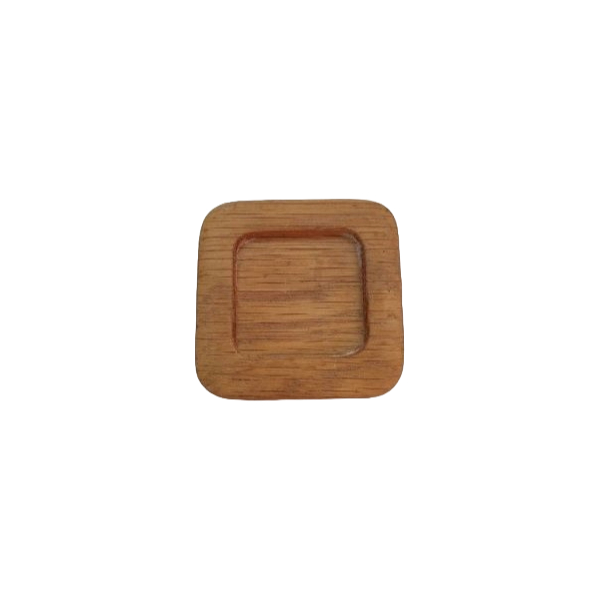 Knob 53 Oversized Square Wood Knob