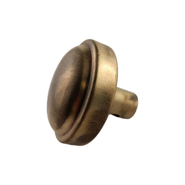 Rimmed Doorknob with Bronze Wrap