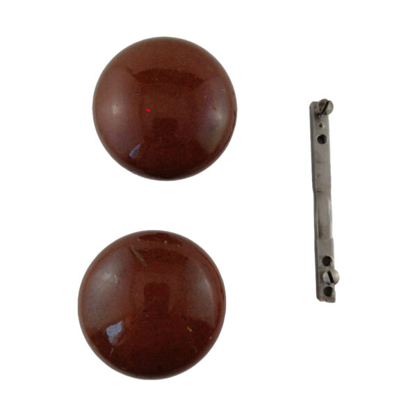 Brown Enamel Doorknob Set