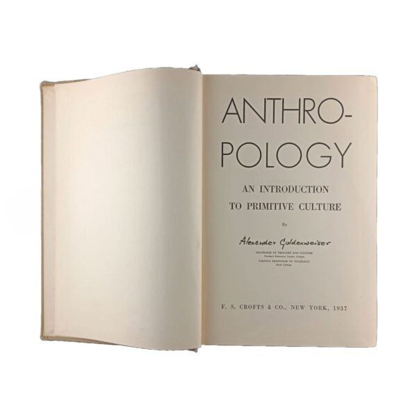 Anthropology: An Introduction to Primitive Culture