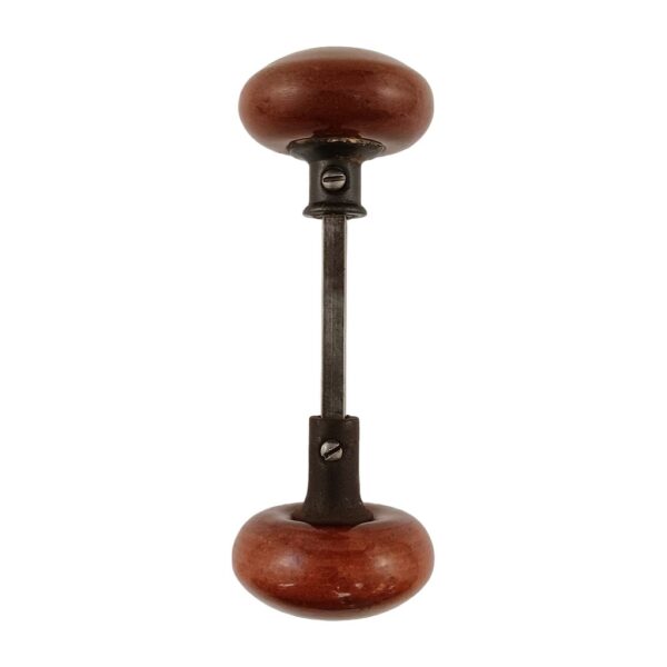 Brown Enamel Doorknob Set 2