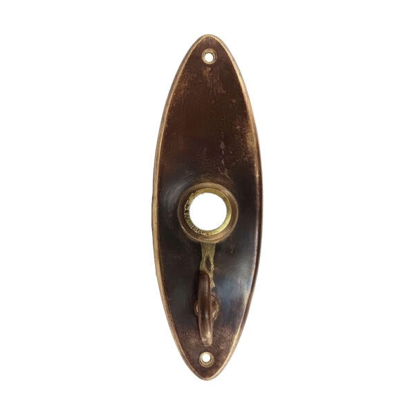 Oval Door Plate with Latch
