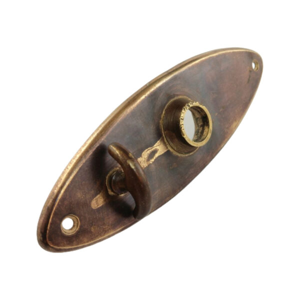 Oval Door Plate with Latch