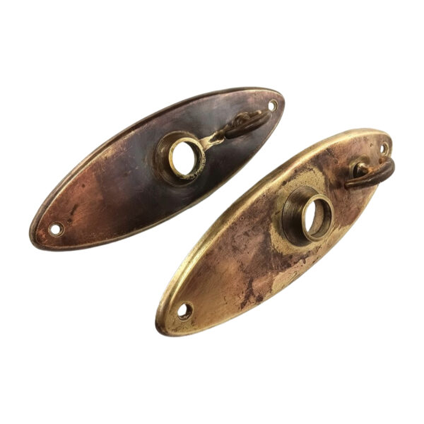 Oval Door Plate with Latch