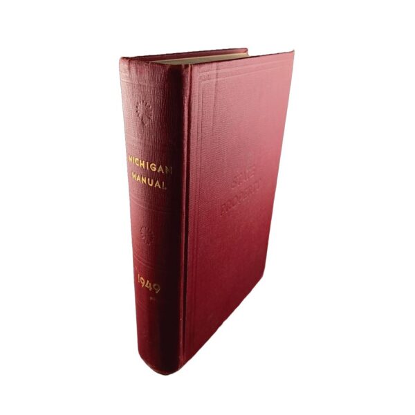 1949 State of Michigan Official Directory & Legislative Manual