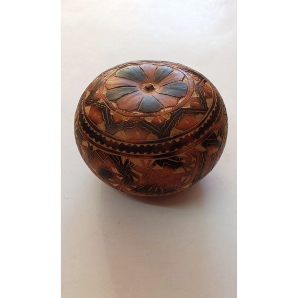 Vintage Carved Gourd