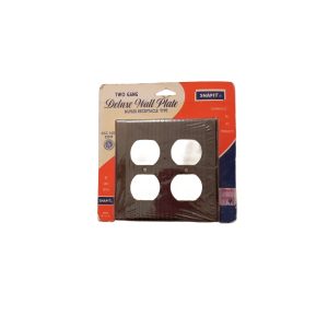 Ribbed Double Outlet Cover by Snapit