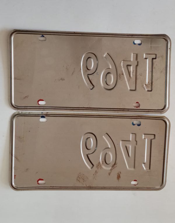 1969 Washington DC License Plate Pair