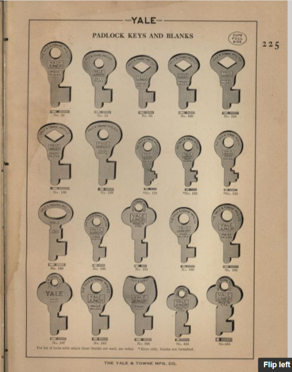 Yale Junior Padlock Key 2 - Image 3
